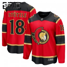 Barn Ishockey Ottawa Senators tröja Fanatics Premium Tim Stutzle 2025-26 Röd Tredje