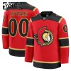Barn Ishockey Ottawa Senators tröja med eget tryck Fanatics Premium 2025-26 Röd Tredje