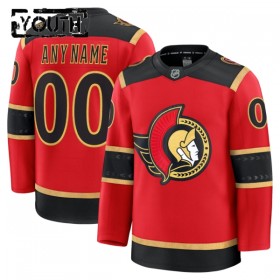 Barn Ishockey Ottawa Senators tröja med eget tryck Fanatics Premium 2025-26 Röd Tredje