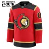 Barn Ishockey Ottawa Senators tröja med eget tryck Fanatics Premium 2025-26 Röd Tredje
