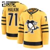 Barn Ishockey Pittsburgh Penguins tröja Fanatics Premium Evgeni Malkin 2025-26 Gold Tredje