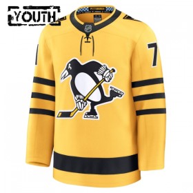 Barn Ishockey Pittsburgh Penguins tröja Fanatics Premium Evgeni Malkin 2025-26 Gold Tredje