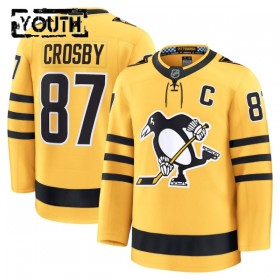 Barn Ishockey Pittsburgh Penguins tröja Fanatics Premium Sidney Crosby 2025-26 Gold Tredje
