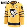Barn Ishockey Pittsburgh Penguins tröja Fanatics Premium Sidney Crosby 2025-26 Gold Tredje