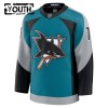 Barn Ishockey San Jose Sharks tröja Fanatics Premium Macklin Celebrini 2025-26 Teal Tredje