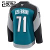 Barn Ishockey San Jose Sharks tröja Fanatics Premium Macklin Celebrini 2025-26 Teal Tredje