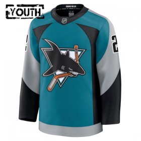Barn Ishockey San Jose Sharks tröja Fanatics Premium Will Smith 2025-26 Teal Tredje
