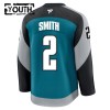 Barn Ishockey San Jose Sharks tröja Fanatics Premium Will Smith 2025-26 Teal Tredje