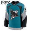 Barn Ishockey San Jose Sharks tröja Fanatics Premium William Eklund 2025-26 Teal Tredje