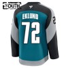 Barn Ishockey San Jose Sharks tröja Fanatics Premium William Eklund 2025-26 Teal Tredje