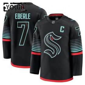 Barn Ishockey Seattle Kraken tröja Fanatics Premium Eberle Jordan 2025-26 Svart Tredje