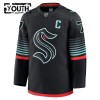 Barn Ishockey Seattle Kraken tröja Fanatics Premium Eberle Jordan 2025-26 Svart Tredje