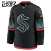 Barn Ishockey Seattle Kraken tröja Fanatics Premium Philipp Grubauer 2025-26 Svart Tredje