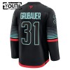 Barn Ishockey Seattle Kraken tröja Fanatics Premium Philipp Grubauer 2025-26 Svart Tredje