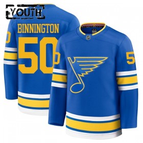 Barn Ishockey St. Louis Blues tröja Fanatics Premium Binnington Jordan 2025-26 Blå Hemma