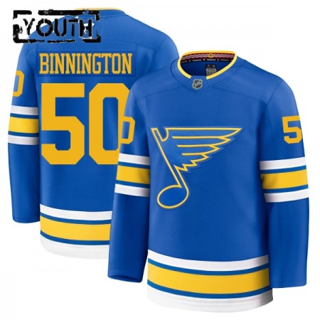 Barn Ishockey St. Louis Blues tröja Fanatics Premium Binnington Jordan 2025-26 Blå Hemma