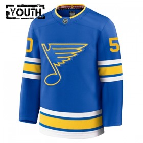 Barn Ishockey St. Louis Blues tröja Fanatics Premium Binnington Jordan 2025-26 Blå Hemma