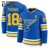 Barn Ishockey St. Louis Blues tröja Fanatics Premium Robert Thomas 2025-26 Blå Hemma