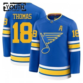 Barn Ishockey St. Louis Blues tröja Fanatics Premium Robert Thomas 2025-26 Blå Hemma