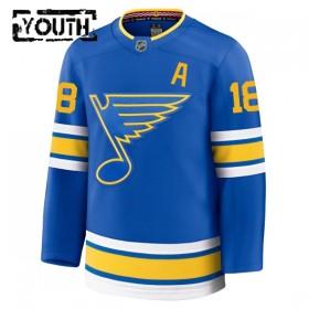 Barn Ishockey St. Louis Blues tröja Fanatics Premium Robert Thomas 2025-26 Blå Hemma
