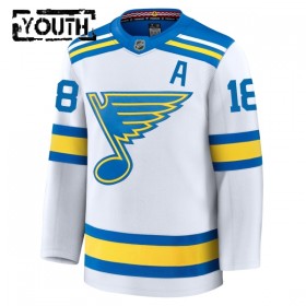 Barn Ishockey St. Louis Blues tröja Fanatics Premium Robert Thomas 2025-26 Vit Borta