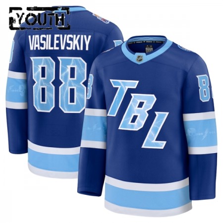 Barn Ishockey Tampa Bay Lightning tröja Fanatics NHL Stadium Series Premium Andrei Vasilevskiy 2025-26 Blå