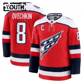 Barn Ishockey Washington Capitals tröja Fanatics Premium Alex Ovechkin 2025-26 Röd Tredje
