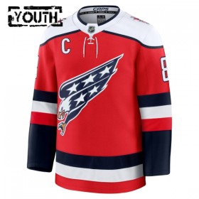 Barn Ishockey Washington Capitals tröja Fanatics Premium Alex Ovechkin 2025-26 Röd Tredje