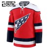 Barn Ishockey Washington Capitals tröja Fanatics Premium Dylan Strome 2025-26 Röd Tredje