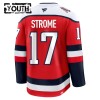 Barn Ishockey Washington Capitals tröja Fanatics Premium Dylan Strome 2025-26 Röd Tredje