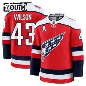 Barn Ishockey Washington Capitals tröja Fanatics Premium Tom Wilson 2025-26 Röd Tredje
