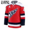 Barn Ishockey Washington Capitals tröja Fanatics Premium Tom Wilson 2025-26 Röd Tredje