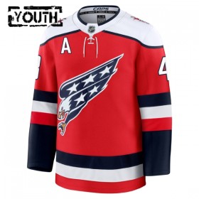 Barn Ishockey Washington Capitals tröja Fanatics Premium Tom Wilson 2025-26 Röd Tredje
