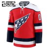 Barn Ishockey Washington Capitals tröja med eget tryck Fanatics Premium 2025-26 Röd Tredje
