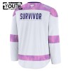 Barn tröja med eget tryck Utah Hockey Club Fanatics Hockey Fights Cancer Practice Vit