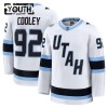 Barn tröja Utah Hockey Club Fanatics Premium Logan Cooley Vit Borta