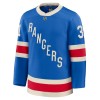 Män Ishockey New York Rangers tröja Fanatics Centennial Premium Igor Shesterkin 2025-26 Blå