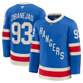 Män Ishockey New York Rangers tröja Fanatics Centennial Premium Mika Zibanejad 2025-26 Blå