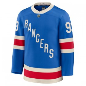 Män Ishockey New York Rangers tröja Fanatics Centennial Premium Mika Zibanejad 2025-26 Blå