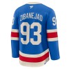 Män Ishockey New York Rangers tröja Fanatics Centennial Premium Mika Zibanejad 2025-26 Blå