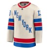 Män Ishockey New York Rangers tröja Fanatics Premium Alexis Lafreniere 2025-26 Vit Winter Classic