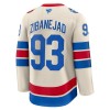 Män Ishockey New York Rangers tröja Fanatics Premium Mika Zibanejad 2025-26 Vit Winter Classic