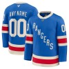Män Ishockey New York Rangers tröja med eget tryck Fanatics Centennial Premium 2025-26 Blå