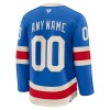 Män Ishockey New York Rangers tröja med eget tryck Fanatics Centennial Premium 2025-26 Blå