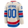 Män Ishockey New York Rangers tröja med eget tryck Fanatics Premium 2025-26 Vit Winter Classic