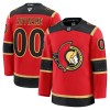 Män Ishockey Ottawa Senators tröja med eget tryck Fanatics Premium 2025-26 Röd Tredje