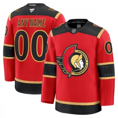 Män Ishockey Ottawa Senators tröja med eget tryck Fanatics Premium 2025-26 Röd Tredje