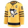 Män Ishockey Pittsburgh Penguins tröja Fanatics Premium Sidney Crosby 2025-26 Gold Tredje