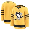 Män Ishockey Pittsburgh Penguins tröja med eget tryck Fanatics Premium 2025-26 Gold Tredje