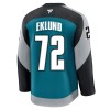 Män Ishockey San Jose Sharks tröja Fanatics Premium William Eklund 2025-26 Teal Tredje